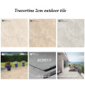 Beige Color Travertine Look 20mm Thick Outdoor Porcelain Tile